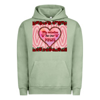 Pigment Oil Green my valentine has four paws Urban Hoodie - RanaPortraitStore