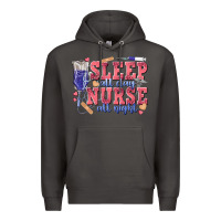 Smoke sleep all day nurse all night Premium Hoodie - texasbilliewilder