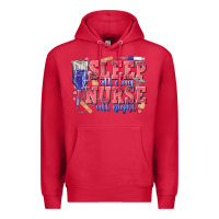 Cardinal sleep all day nurse all night Premium Hoodie - texasbilliewilder