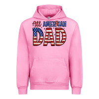 Fuchsia Pink all american dad Urban Hoodie - Zillion Design Studio