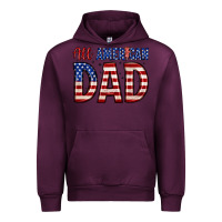 Mauve Wine all american dad Urban Hoodie - Zillion Design Studio