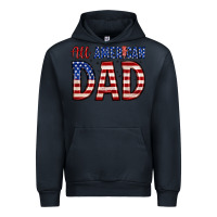 Navy all american dad Urban Hoodie - Zillion Design Studio