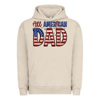 Pigment French Oak all american dad Urban Hoodie - Zillion Design Studio