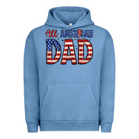 Pigment Pebble Blue all american dad Urban Hoodie - Zillion Design Studio