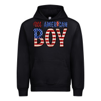 Black all American boy Urban Hoodie - Zillion Design Studio