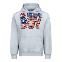 Heather Grey all American boy Urban Hoodie - Zillion Design Studio