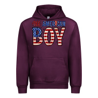 Mauve Wine all American boy Urban Hoodie - Zillion Design Studio