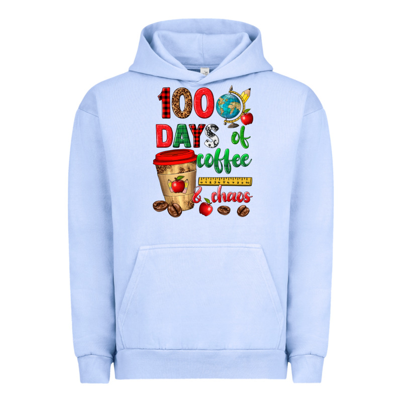 100 Days Of Coffee And Chaos Urban Hoodie by texasbilliewilder | Teevron