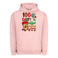 Pigment Salmon 100 days of coffee and chaos Urban Hoodie - texasbilliewilder