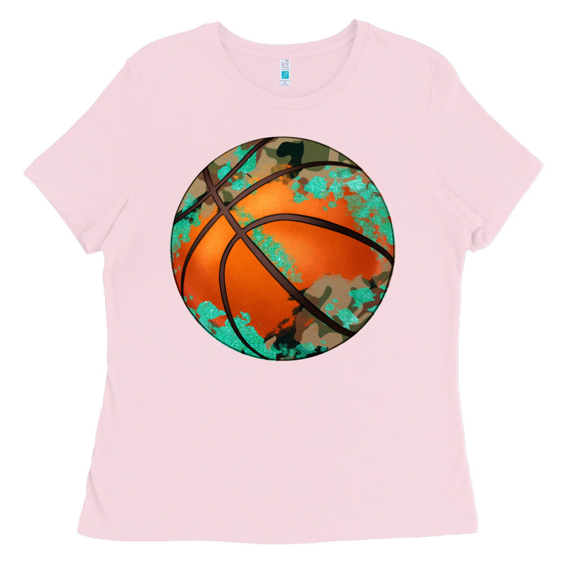 Western Basketball Camouflage Glitter Pattern Ladies Tee by Artiststas | Teevron