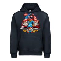 Navy 4th of july gnomes farm truck Urban Hoodie - Zillion Design Studio