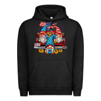 Pigment Black 4th of july gnomes farm truck Urban Hoodie - Zillion Design Studio