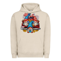 4th Of July Gnomes Farm Truck Urban Hoodie | Teevron