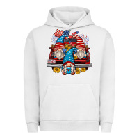 Pigment Lunar Rock 4th of july gnomes farm truck Urban Hoodie - Zillion Design Studio
