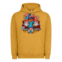 Pigment Peanut Butter 4th of july gnomes farm truck Urban Hoodie - Zillion Design Studio