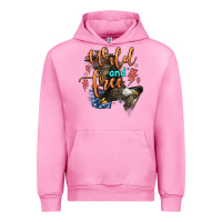 Fuchsia Pink wild and free Urban Hoodie - Zillion Design Studio