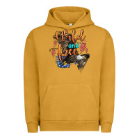 Pigment Peanut Butter wild and free Urban Hoodie - Zillion Design Studio
