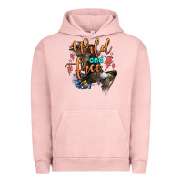 Pigment Salmon wild and free Urban Hoodie - Zillion Design Studio