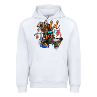White wild and free Urban Hoodie - Zillion Design Studio