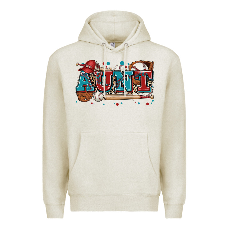 Aunt Baseball Premium Hoodie by Zillion Design Studio | Teevron