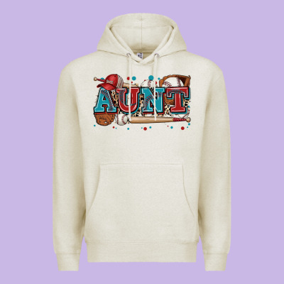 Aunt Baseball Premium Hoodie Designed By Zillion Design Studio