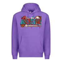 Purple aunt baseball Premium Hoodie - Zillion Design Studio