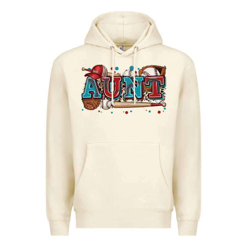 Aunt Baseball Premium Hoodie by Zillion Design Studio | Teevron