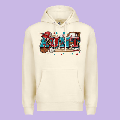 Aunt Baseball Premium Hoodie Designed By Zillion Design Studio