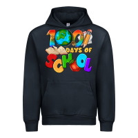 Navy 100 days of school Urban Hoodie - texasbilliewilder
