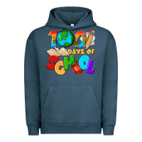 Pigment Midnight Navy 100 days of school Urban Hoodie - texasbilliewilder