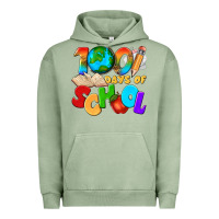 Pigment Oil Green 100 days of school Urban Hoodie - texasbilliewilder