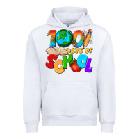 White 100 days of school Urban Hoodie - texasbilliewilder