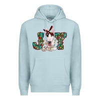 Blue Mist Christmas joy bull terrier Premium Hoodie - RanaPortraitStore