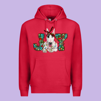Christmas Joy Bull Terrier Premium Hoodie Designed By Ranaportraitstore