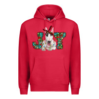 Cardinal Christmas joy bull terrier Premium Hoodie - RanaPortraitStore