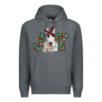 Rock Christmas joy bull terrier Premium Hoodie - RanaPortraitStore