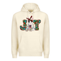 Sandshell Christmas joy bull terrier Premium Hoodie - RanaPortraitStore