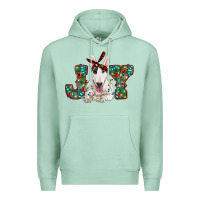 Seafoam Christmas joy bull terrier Premium Hoodie - RanaPortraitStore