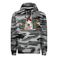 Slate Camo Christmas joy bull terrier Premium Hoodie - RanaPortraitStore