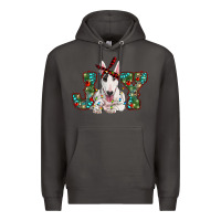 Smoke Christmas joy bull terrier Premium Hoodie - RanaPortraitStore