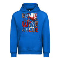 Cobalt red wine and blue Urban Hoodie - Zillion Design Studio