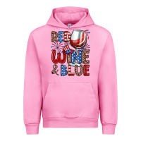 Fuchsia Pink red wine and blue Urban Hoodie - Zillion Design Studio
