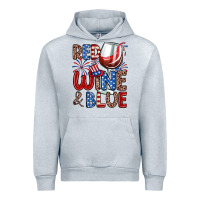 Heather Grey red wine and blue Urban Hoodie - Zillion Design Studio