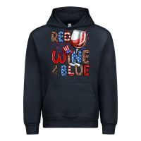 Navy red wine and blue Urban Hoodie - Zillion Design Studio