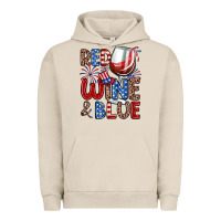 Pigment French Oak red wine and blue Urban Hoodie - Zillion Design Studio