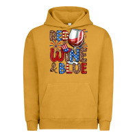 Pigment Peanut Butter red wine and blue Urban Hoodie - Zillion Design Studio