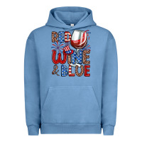Pigment Pebble Blue red wine and blue Urban Hoodie - Zillion Design Studio