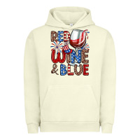 Pigment Pistachio red wine and blue Urban Hoodie - Zillion Design Studio