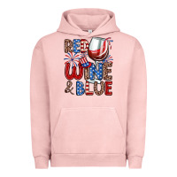 Pigment Salmon red wine and blue Urban Hoodie - Zillion Design Studio
