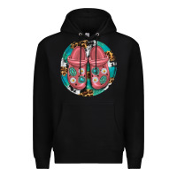 Black western crocin Premium Hoodie - texasbilliewilder